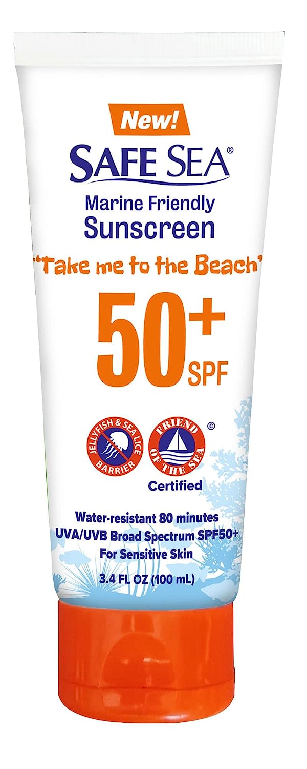 Safe Sea Regular Sunscreen, 3.4 fl oz Travel Size