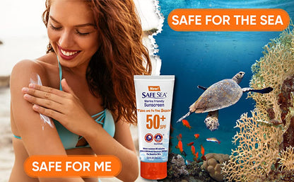 Safe Sea SPF 50+, 3.4 fl oz Travel Size