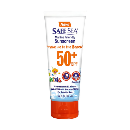 Safe Sea Regular Sunscreen for Kids, 3.4 fl oz Travel Size
